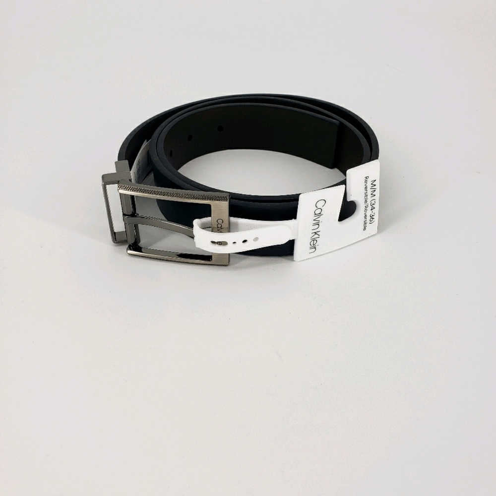 Calvin Kline Belt - Leather - Knurled edge buckle